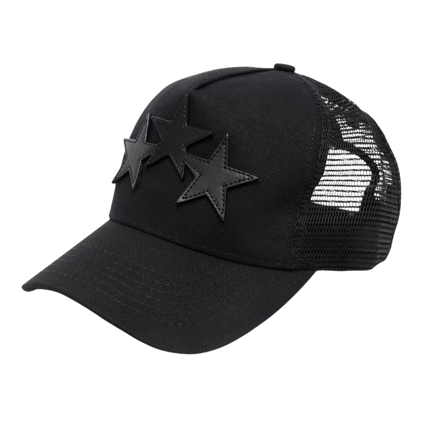 AMIRI 3 Star Trucker Hat Black
