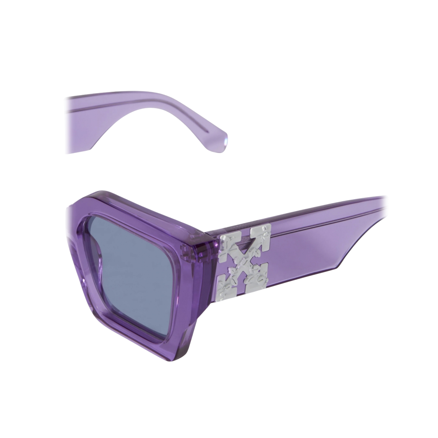 Off-White Sunglasses Catalina Rectangular Frame Transparent Purple/Blue