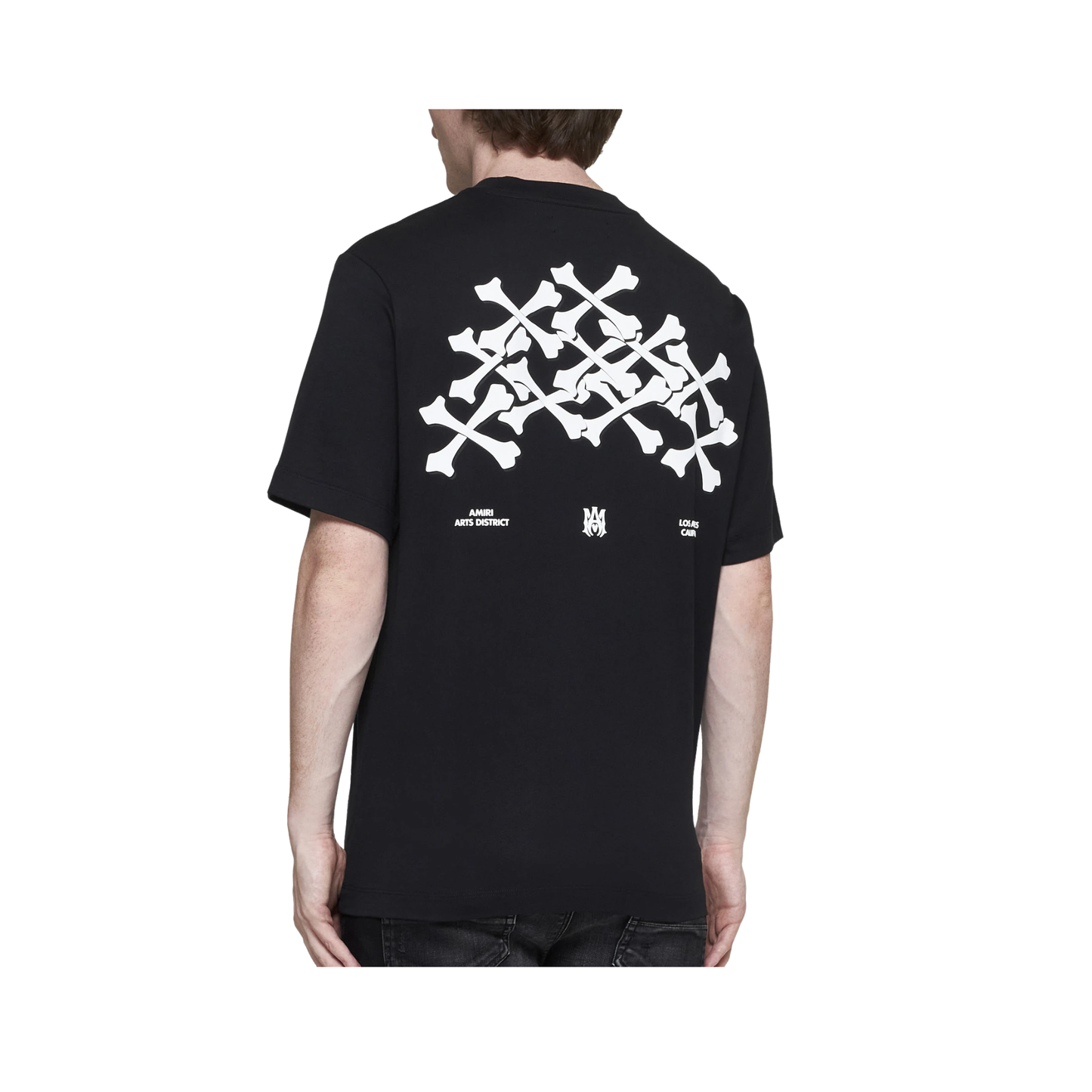 AMIRI Logo Printed Crewneck T-shirt Black