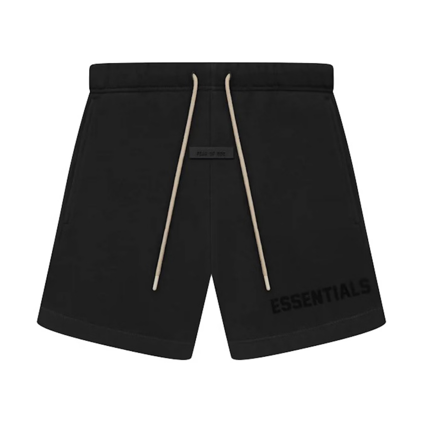 Fear of God Essentials Cream Drawstring Sweatshort Jet Black