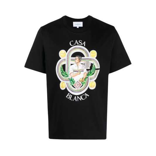 Casablanca Casablanca Le Joueur Design T-Shirt Black