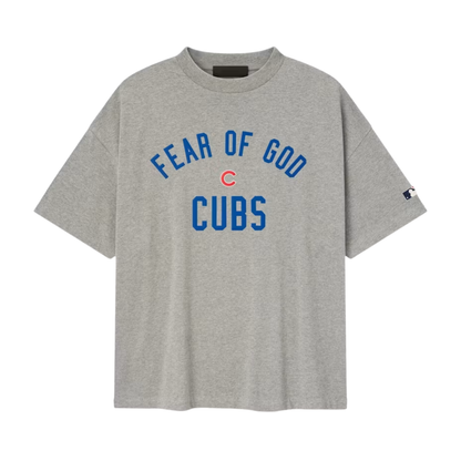 Fear of God Essentials Cubs 90's Tee Concrete Heather