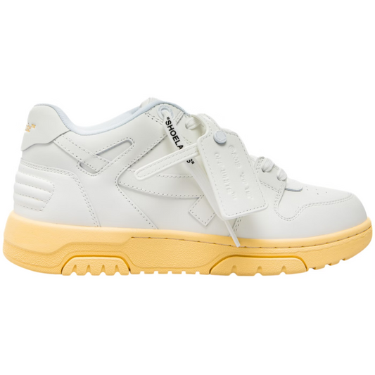 OFF-WHITE Out Of Office OOO Low Tops White Yellow