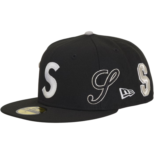 Supreme Multi S Logo New Era 59Fifty Fitted Hat Black