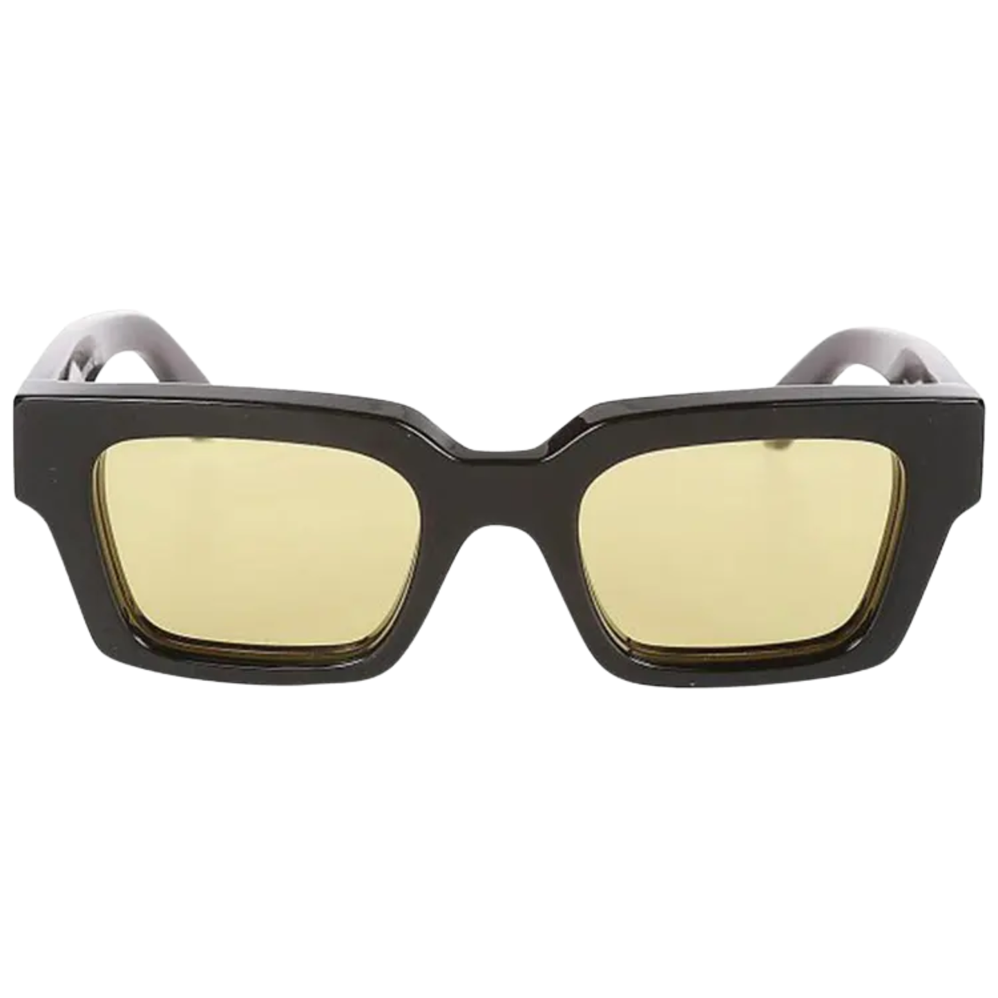OFF-WHITE Virgil Square Sunglasses Black/Yellow