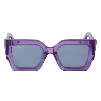 Off-White Sunglasses Catalina Rectangular Frame Transparent Purple/Blue