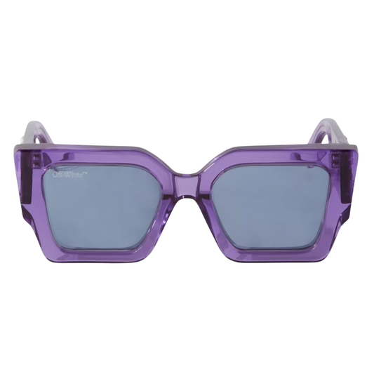 Off-White Sunglasses Catalina Rectangular Frame Transparent Purple/Blue