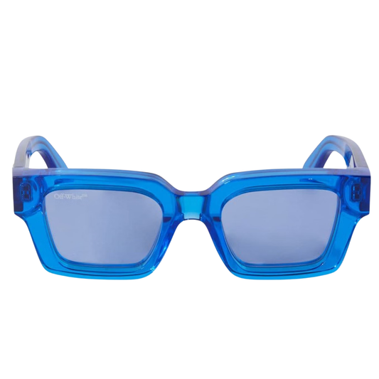 Off-White Sunglasses Virgil Rectangular Frame Transparent Blue/Blue