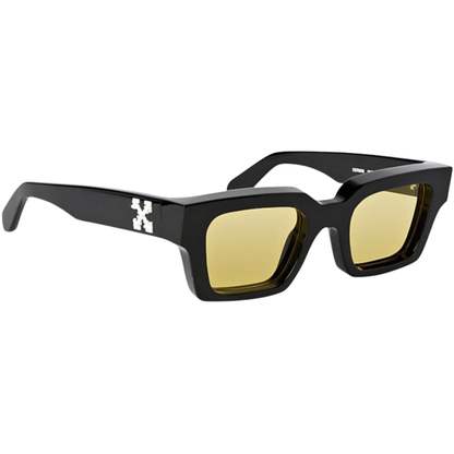 OFF-WHITE Virgil Square Sunglasses Black/Yellow