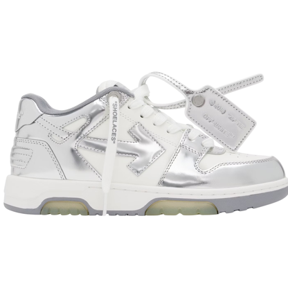 Off-White Out of Office Low Silver White