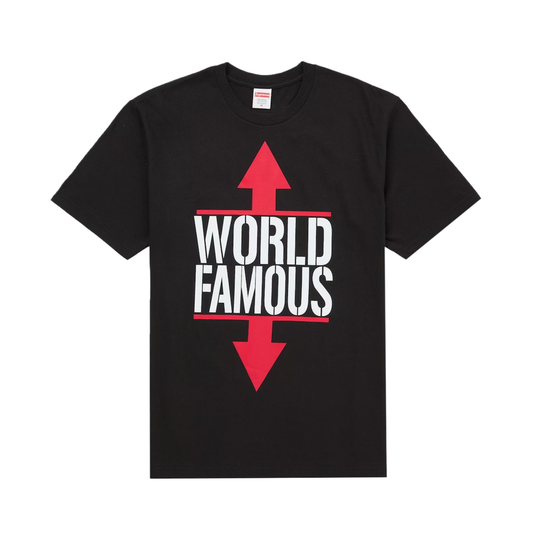 Supreme World Famous Tee Black
