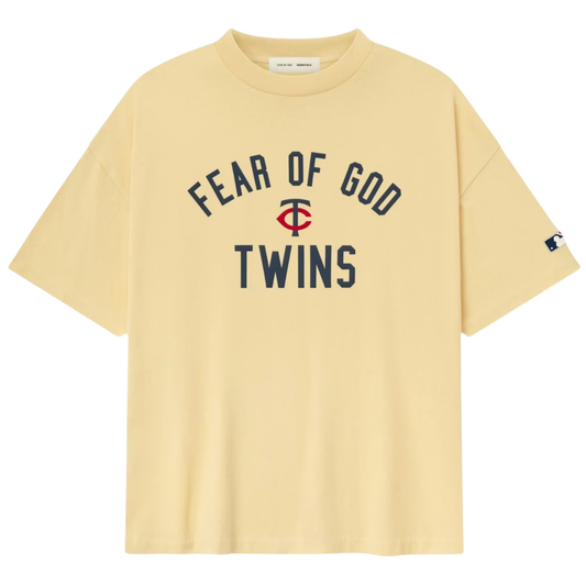 Fear of God Essentials Twins 90's Tee Italian Straw