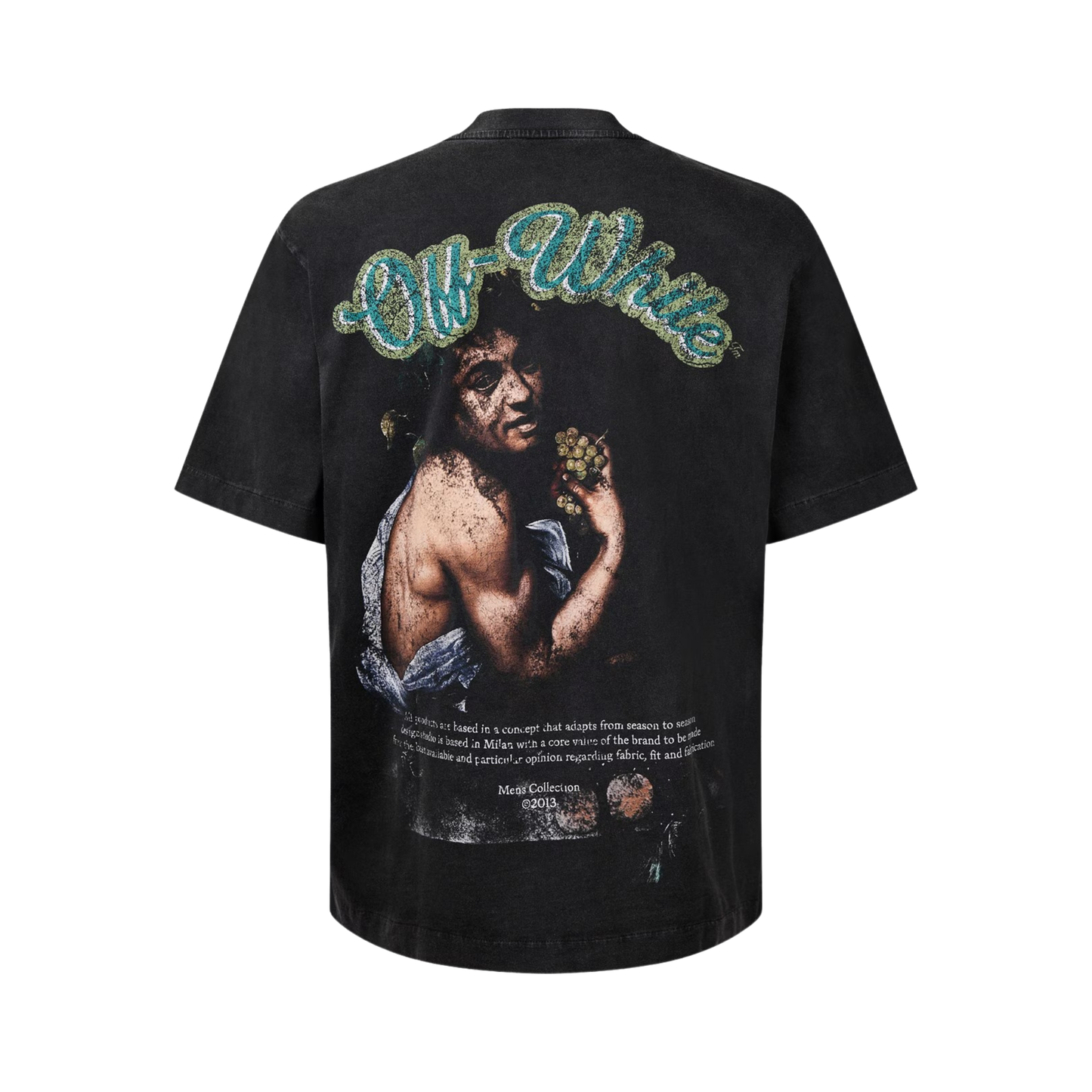 Off-White Men's Bacchus Skate Tee, Distressed T-Shirt