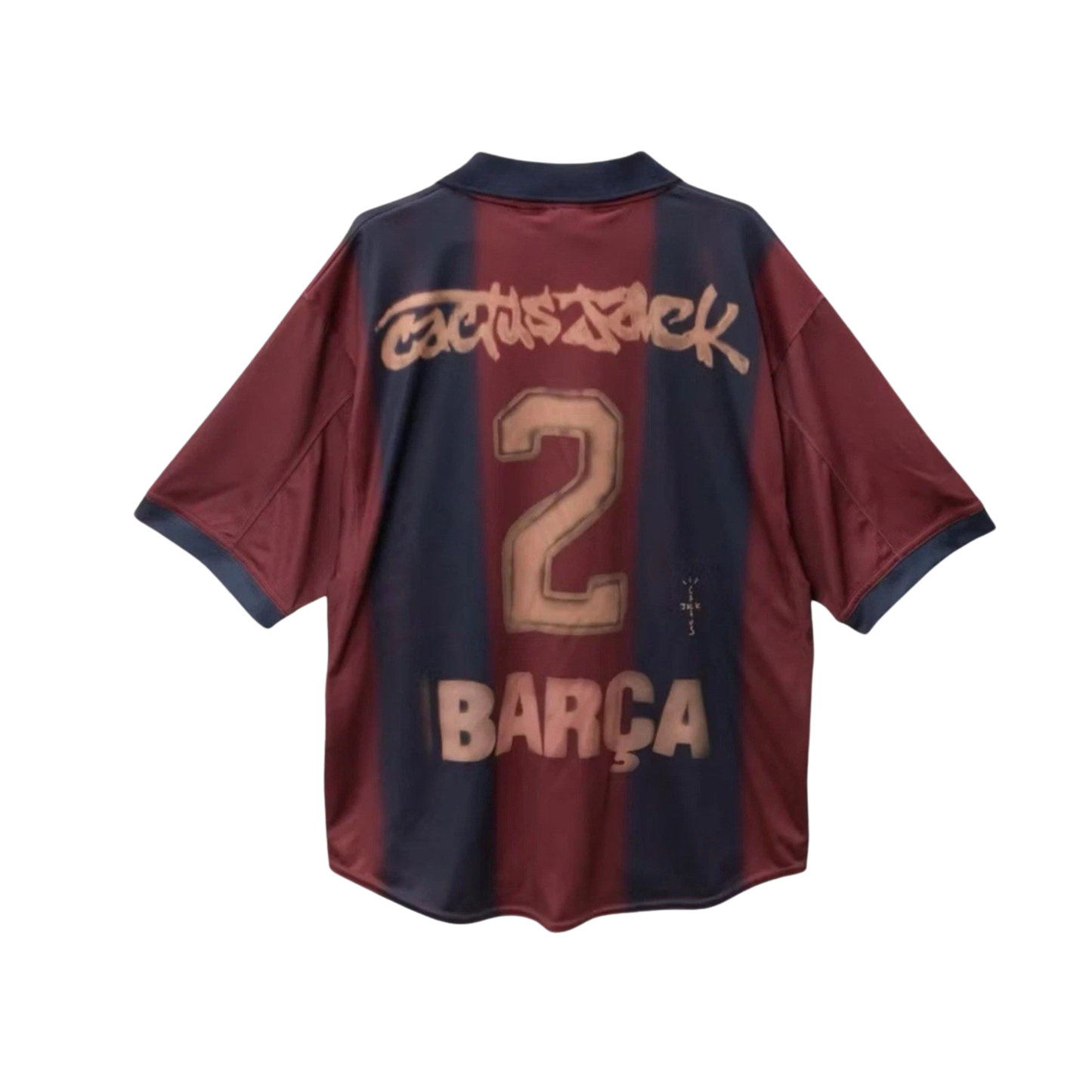Travis Scott x Nike x FC Barcelona Retro 2000/01 Home Skeleton Jersey