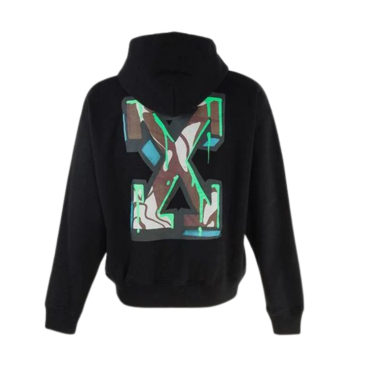 Off-White Hoodie Neen Arrow Skate 'Black/White'