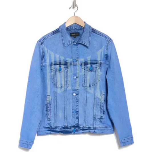 Purple Brand Men's Laser Upper Cut Trucker Jacket
