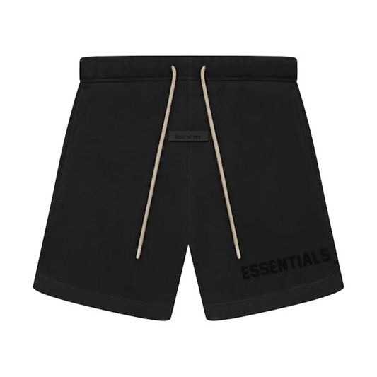 Fear of God Essentials Cream Drawstring Sweatshort Jet Black