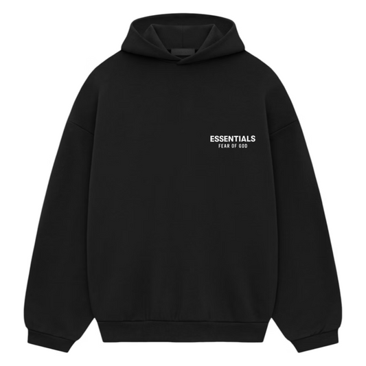 Fear of God Essentials Fleece Hoodie (FW24) Black