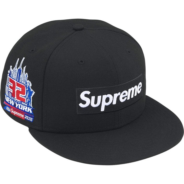 Supreme Shop Box Logo New Era 59Fifty Fitted Hat Black
